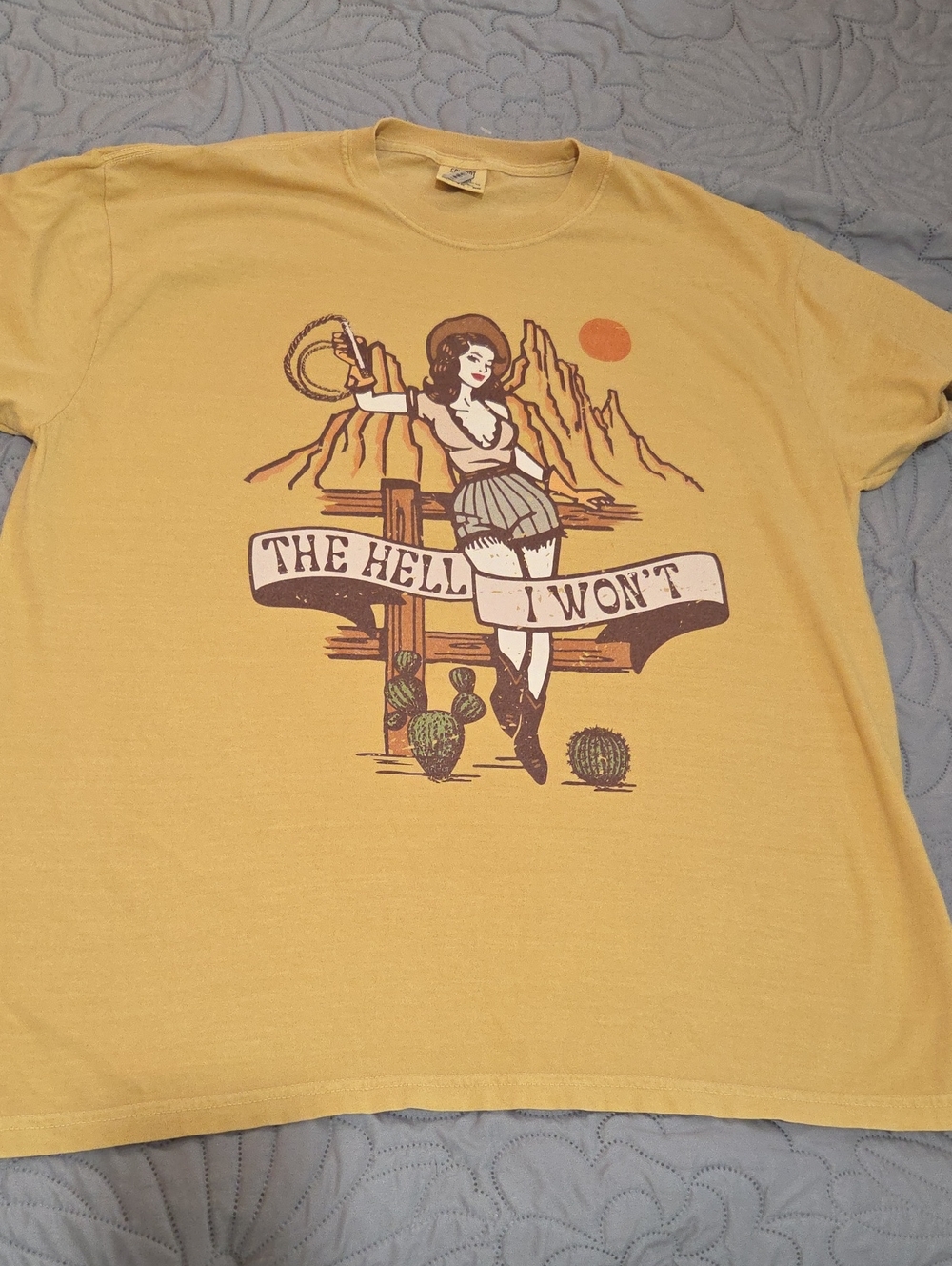 Country COWGIRL Tee Crewneck T-Shirt - 100% COTTON